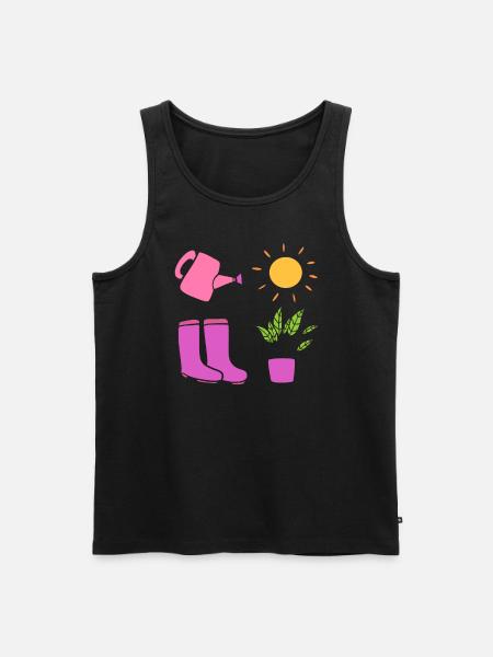 Botanisch Gärtner - Männer Premium Bio Tank Top - Schwarz