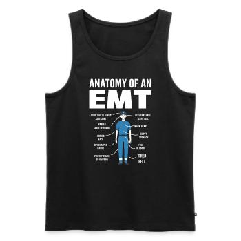 Anatomy Of An EMT - Männer Premium Bio Tank Top - Schwarz - Vorne - Michal (187cm)