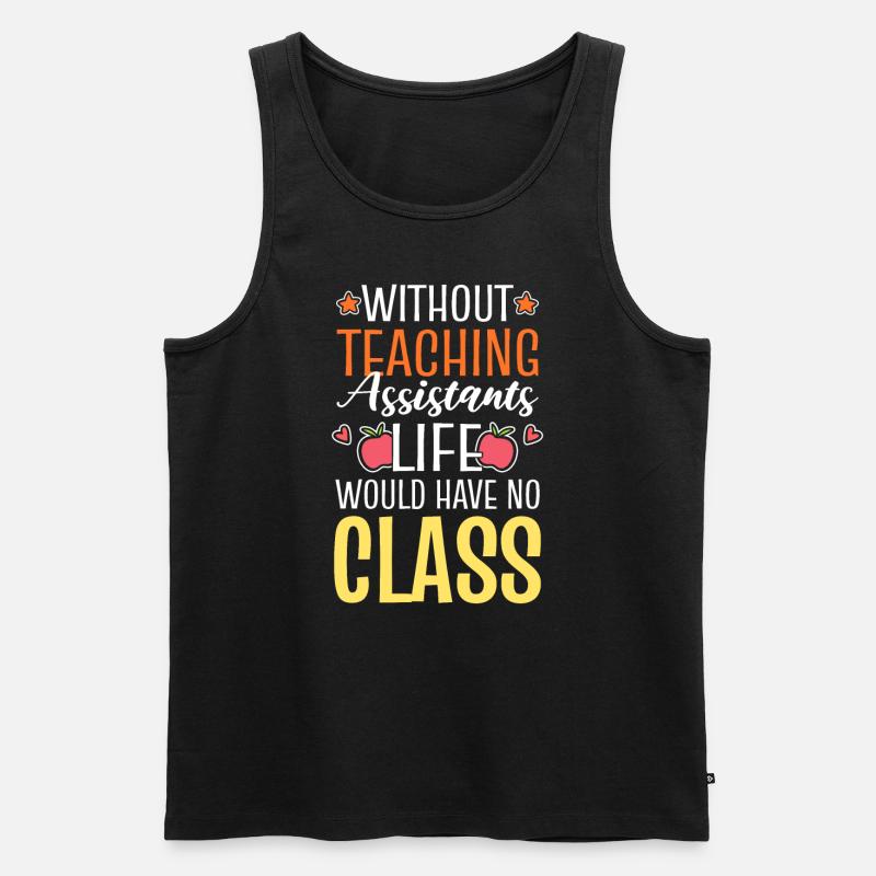 Lustiger Lehrassistent Schullehrer - Männer Premium Bio Tank Top - Schwarz