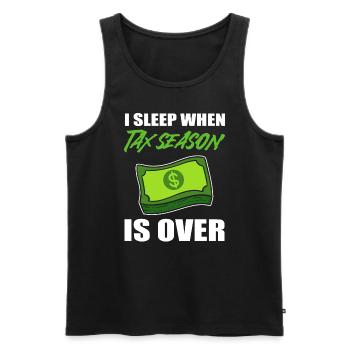 Steuersaison Auditor - Männer Premium Bio Tank Top - Schwarz - Vorne - Michal (187cm)