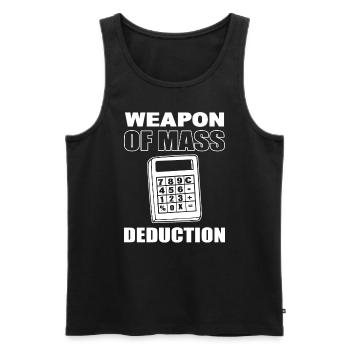 Lustige Buchhaltung Buchhalter - Männer Premium Bio Tank Top - Schwarz - Vorne - AI Model Male 178 light (178cm)