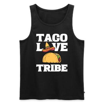 Taco -Liebhaber Taco Maker - Männer Premium Bio Tank Top - Schwarz - Vorne - Michal (187cm)