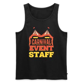 Carnival Event Staff Ringmeister - Männer Premium Bio Tank Top - Schwarz - Vorne - AI Model Male 178 light (178cm)