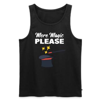 Zauberhut Zauberer - Männer Premium Bio Tank Top - Schwarz - Vorne - Michal (187cm)