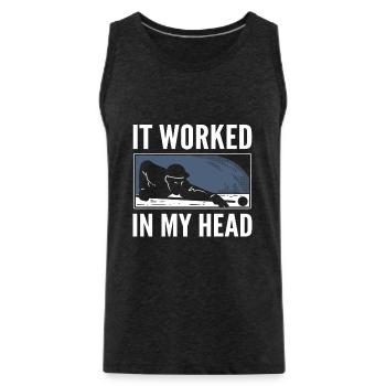 It Worked In My Head Athlet - Männer Premium Bio Tank Top - Anthrazit - Vorne - Alexander (188cm)