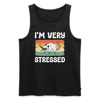 Lustiges Opossum Wildlife Rehabilitator - Männer Premium Bio Tank Top - Schwarz - Vorne - Michal (187cm)