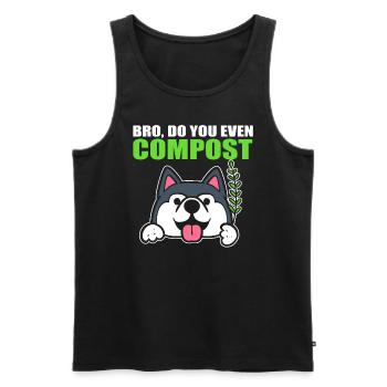 Lustige Gartenarbeit Gärtner - Männer Premium Bio Tank Top - Schwarz - Vorne - Michal (187cm)