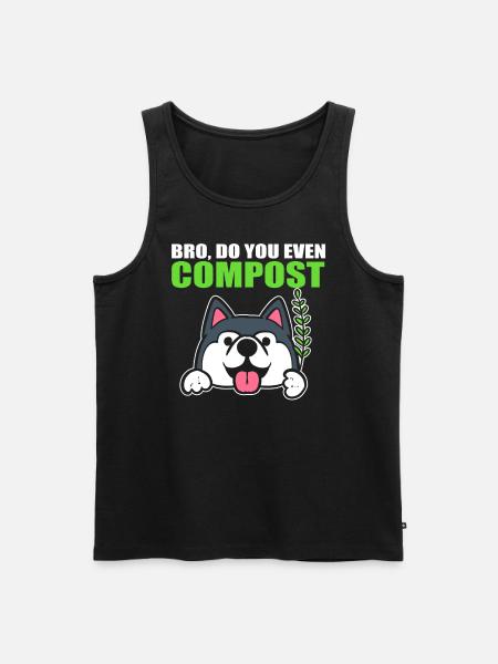Lustige Gartenarbeit Gärtner - Männer Premium Bio Tank Top - Schwarz