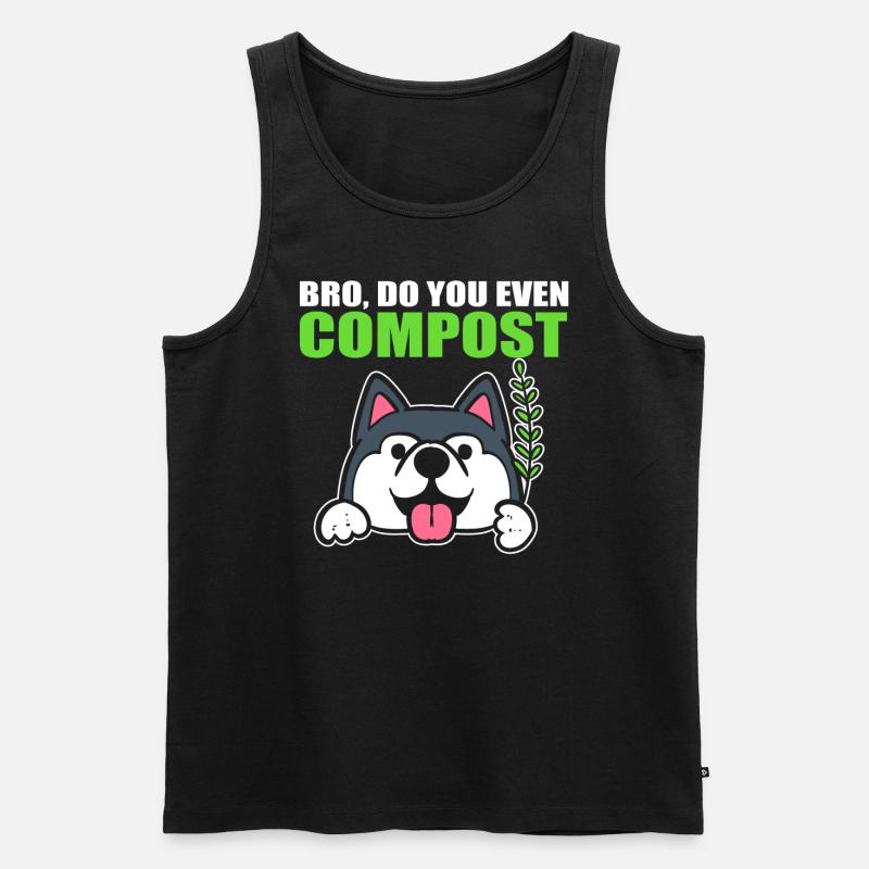 Lustige Gartenarbeit Gärtner - Männer Premium Bio Tank Top - Schwarz