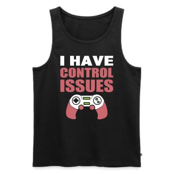 I Have Control Issues Getriebe - Männer Premium Bio Tank Top - Schwarz - Vorne - Michal (187cm)