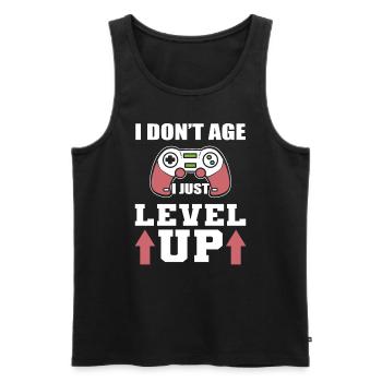 I Don't Age I Just Level Up Online -Videospieler - Männer Premium Bio Tank Top - Schwarz - Vorne - Michal (187cm)