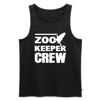 Zookeeper Crew Wildtierbiologe - Männer Premium Bio Tank Top - Schwarz - Vorne - Michal (187cm)