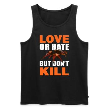 Spinnenliebhaber Entomologe - Männer Premium Bio Tank Top - Schwarz - Vorne - Michal (187cm)