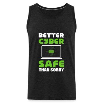Internet-Sicherheit Softwareentwickler - Männer Premium Bio Tank Top - Anthrazit - Vorne - Alexander (188cm)