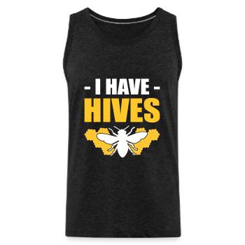 Honigbienenstock Imker - Männer Premium Bio Tank Top - Anthrazit - Vorne - Alexander (188cm)