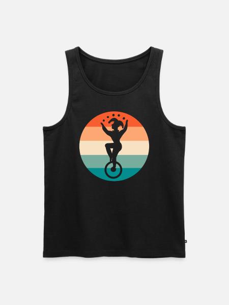 Jester jonglieren Bälle Jongleur - Männer Premium Bio Tank Top - Schwarz
