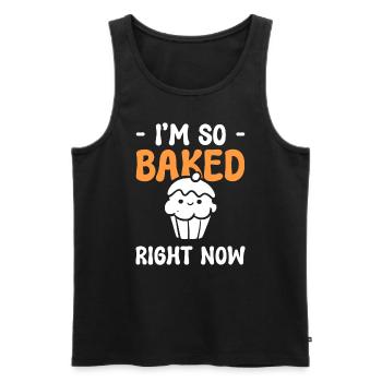 Lustiges Backen Konditor - Männer Premium Bio Tank Top - Schwarz - Vorne - AI Model Male 178 light (178cm)