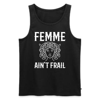 Medusa Illustration mythische Kreaturen - Männer Premium Bio Tank Top - Schwarz - Vorne - Michal (187cm)