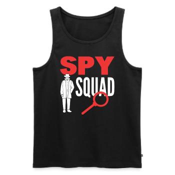 Spy Squad Privatdetektiv - Männer Premium Bio Tank Top - Schwarz - Vorne - AI Model Male 178 light (178cm)