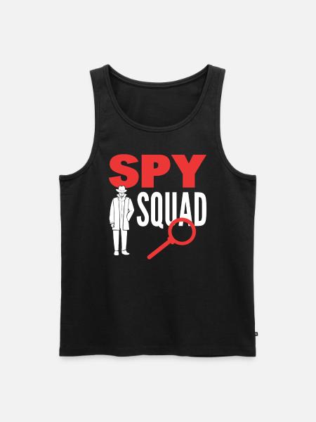 Spy Squad Privatdetektiv - Männer Premium Bio Tank Top - Schwarz