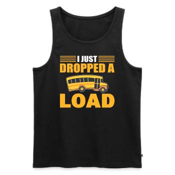 I Just Dropped A Load Schulbusfahrer - Männer Premium Bio Tank Top - Schwarz - Vorne - AI Model Male 178 light (178cm)
