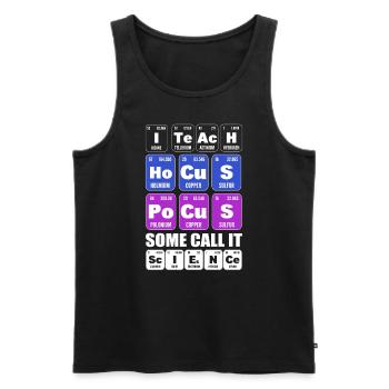 Lustiger Biologielehrer Biologe - Männer Premium Bio Tank Top - Schwarz - Vorne - Michal (187cm)