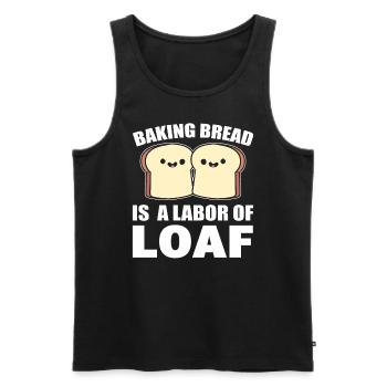 Lustiges Backen Bäcker - Männer Premium Bio Tank Top - Schwarz - Vorne - Michal (187cm)