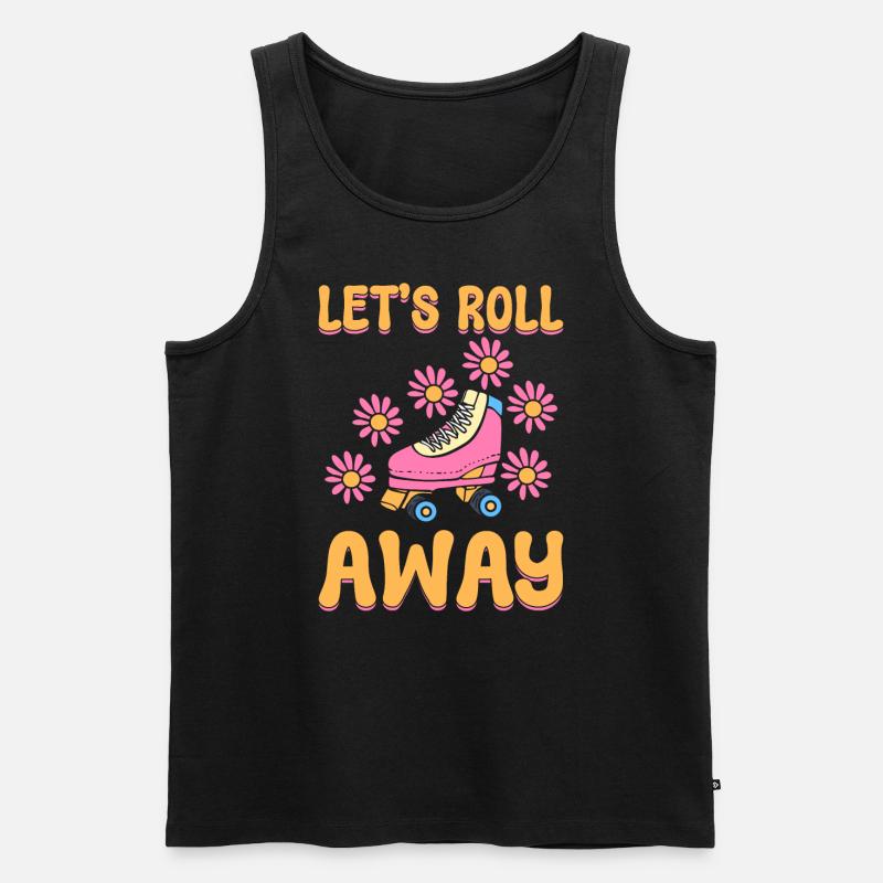 Coole Rollschuhe Eisbahn - Männer Premium Bio Tank Top - Schwarz