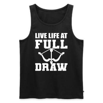 Bogenschießen Bogenschütze - Männer Premium Bio Tank Top - Schwarz - Vorne - Michal (187cm)
