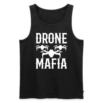 Lustiger Drohnenpilot Drohnenliebhaber - Männer Premium Bio Tank Top - Schwarz - Vorne - Michal (187cm)