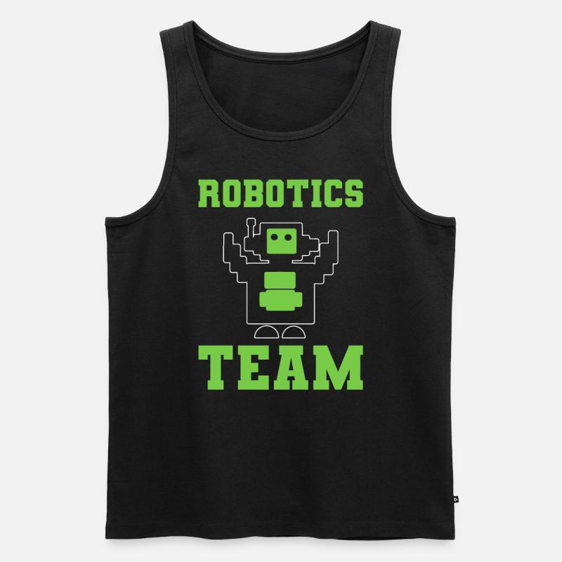 Robotics Team Automatisierungstechniker - Männer Premium Bio Tank Top - Schwarz