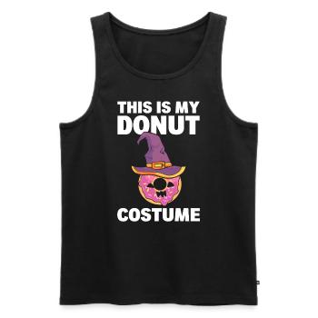 Donut -Liebhaber Bäcker - Männer Premium Bio Tank Top - Schwarz - Vorne - Michal (187cm)