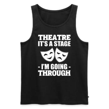 Lustiges Theater Casting Director - Männer Premium Bio Tank Top - Schwarz - Vorne - AI Model Male 178 light (178cm)