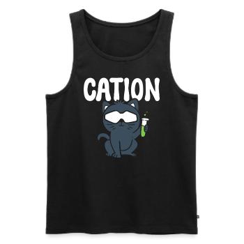 Cation Labortechniker - Männer Premium Bio Tank Top - Schwarz - Vorne - AI Model Male 178 light (178cm)