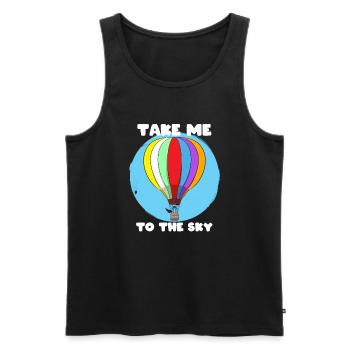 Take Me To The Sky Extremer Sportliebhaber - Männer Premium Bio Tank Top - Schwarz - Vorne - Michal (187cm)