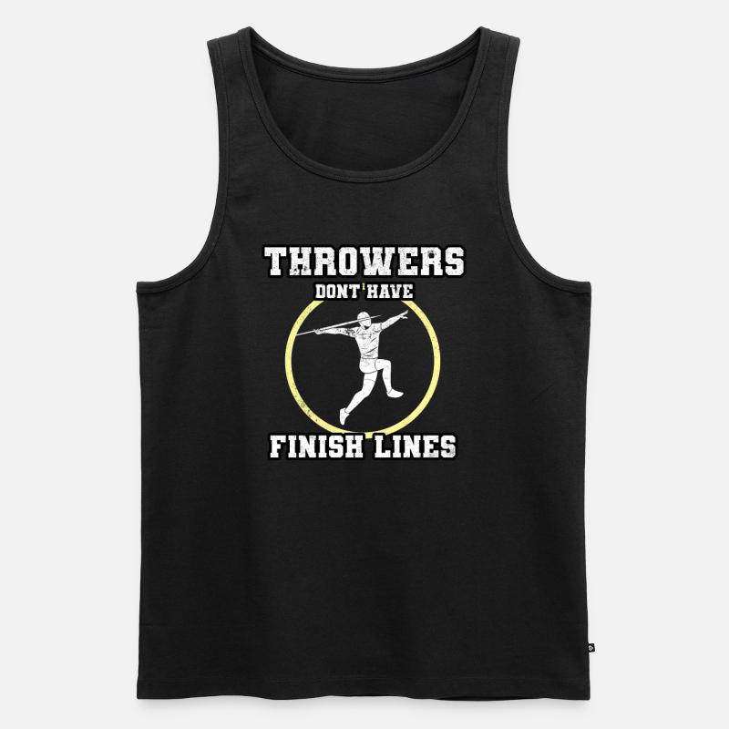 Speerwurf Speerwerfer - Männer Premium Bio Tank Top - Schwarz