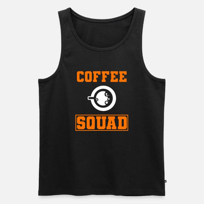 Kaffeeliebhaber Café -Arbeiter - Männer Premium Bio Tank Top - Schwarz