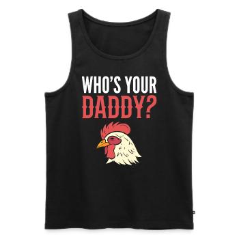Who's Your Daddy? Tierpfleger - Männer Premium Bio Tank Top - Schwarz - Vorne - AI Model Male 178 light (178cm)
