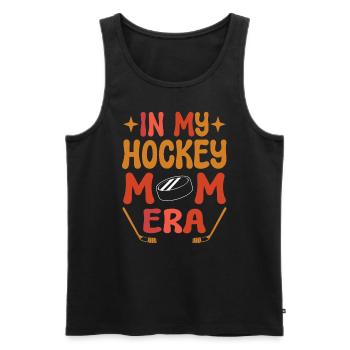 In My Hockey Mom Era Torwart - Männer Premium Bio Tank Top - Schwarz - Vorne - Michal (187cm)