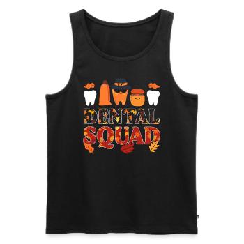 Dental Squad Zahntechniker - Männer Premium Bio Tank Top - Schwarz - Vorne - AI Model Male 178 light (178cm)