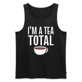 Teeliebhaber Teebrauer - Männer Premium Bio Tank Top - Schwarz - Vorne - AI Model Male 178 light (178cm)