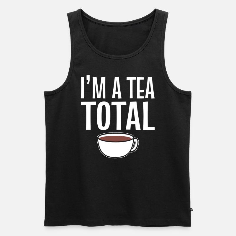 Teeliebhaber Teebrauer - Männer Premium Bio Tank Top - Schwarz