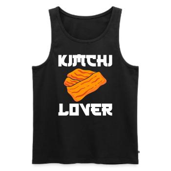 Kimchi Lover Koreanischer Koch - Männer Premium Bio Tank Top - Schwarz - Vorne - AI Model Male 178 light (178cm)