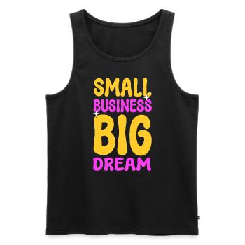 Unternehmer Kleinunternehmen Geschäftsinhaber - Männer Premium Bio Tank Top - Schwarz - Vorne - Michal (187cm)
