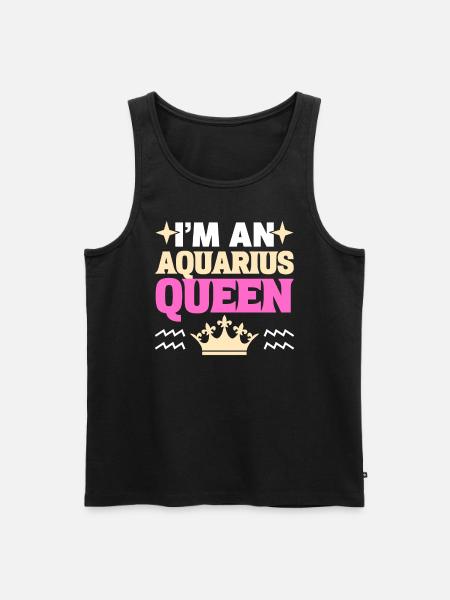 Sternzeichen-Saison Wassermann Astrologie - Männer Premium Bio Tank Top - Schwarz