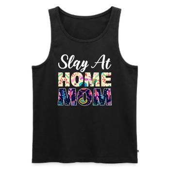 Slay At Home Mom Virtueller Assistent - Männer Premium Bio Tank Top - Schwarz - Vorne - AI Model Male 178 light (178cm)
