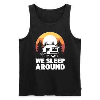 We Sleep Around Wohnmobil - Männer Premium Bio Tank Top - Schwarz - Vorne - Michal (187cm)
