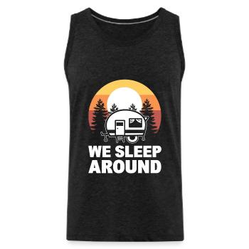 We Sleep Around Wohnmobil - Männer Premium Bio Tank Top - Anthrazit - Vorne - Alexander (188cm)
