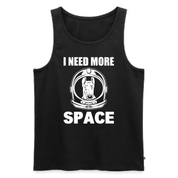 I Need More Space Hundeliebhaber - Männer Premium Bio Tank Top - Schwarz - Vorne - Michal (187cm)