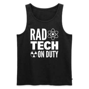Lustige Röntgen-Technik Radiologietechniker - Männer Premium Bio Tank Top - Schwarz - Vorne - Michal (187cm)
